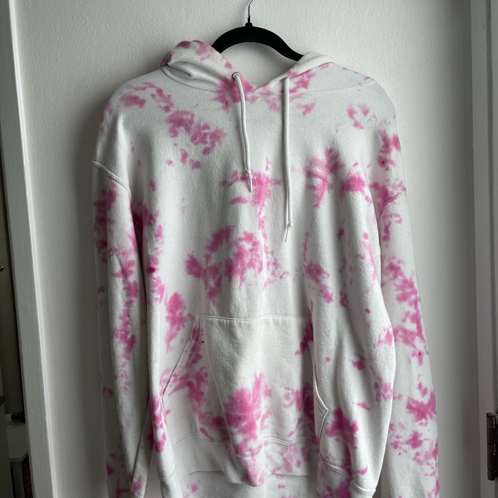 Hanes Pink Tye Dye Hoodie